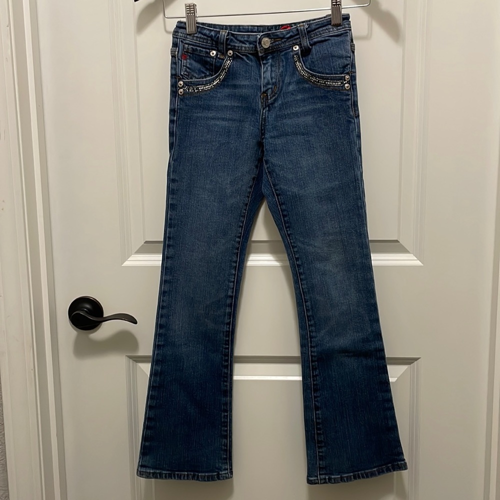 Seven7 boot cut denim jeans girls size 8